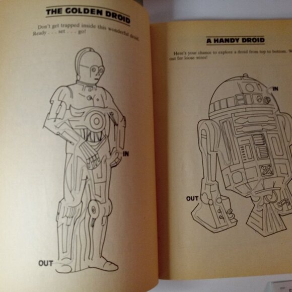 Vintage Set of 2 Return of the Jedi Activity books " used" - Picture 8 of 11